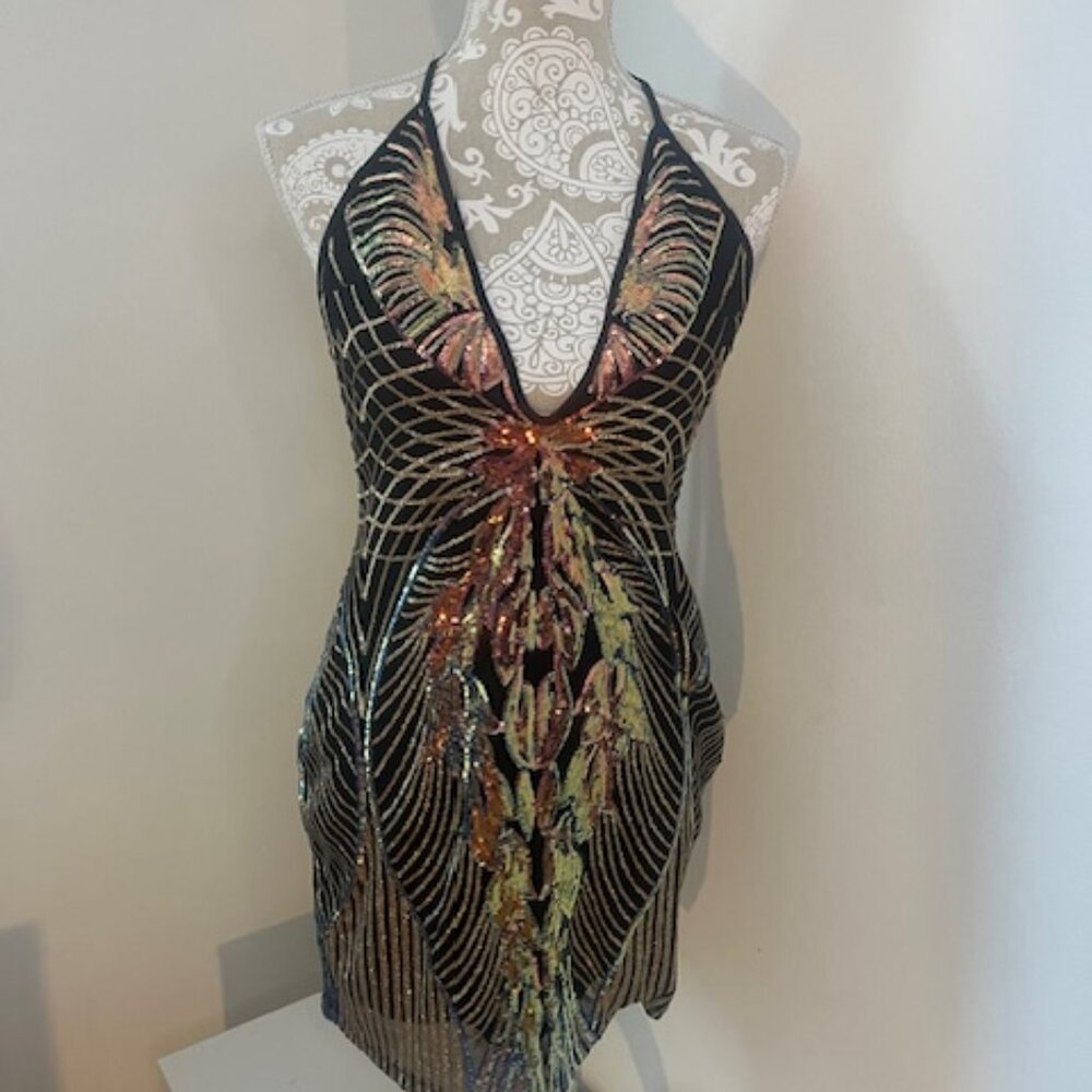 Sexy sequin mini dress